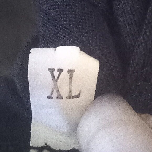 Boutique X-Large Lace Crochet Spine Back-Black-Sheer-Coverup-Swim-Reversible - Picture 7 of 7